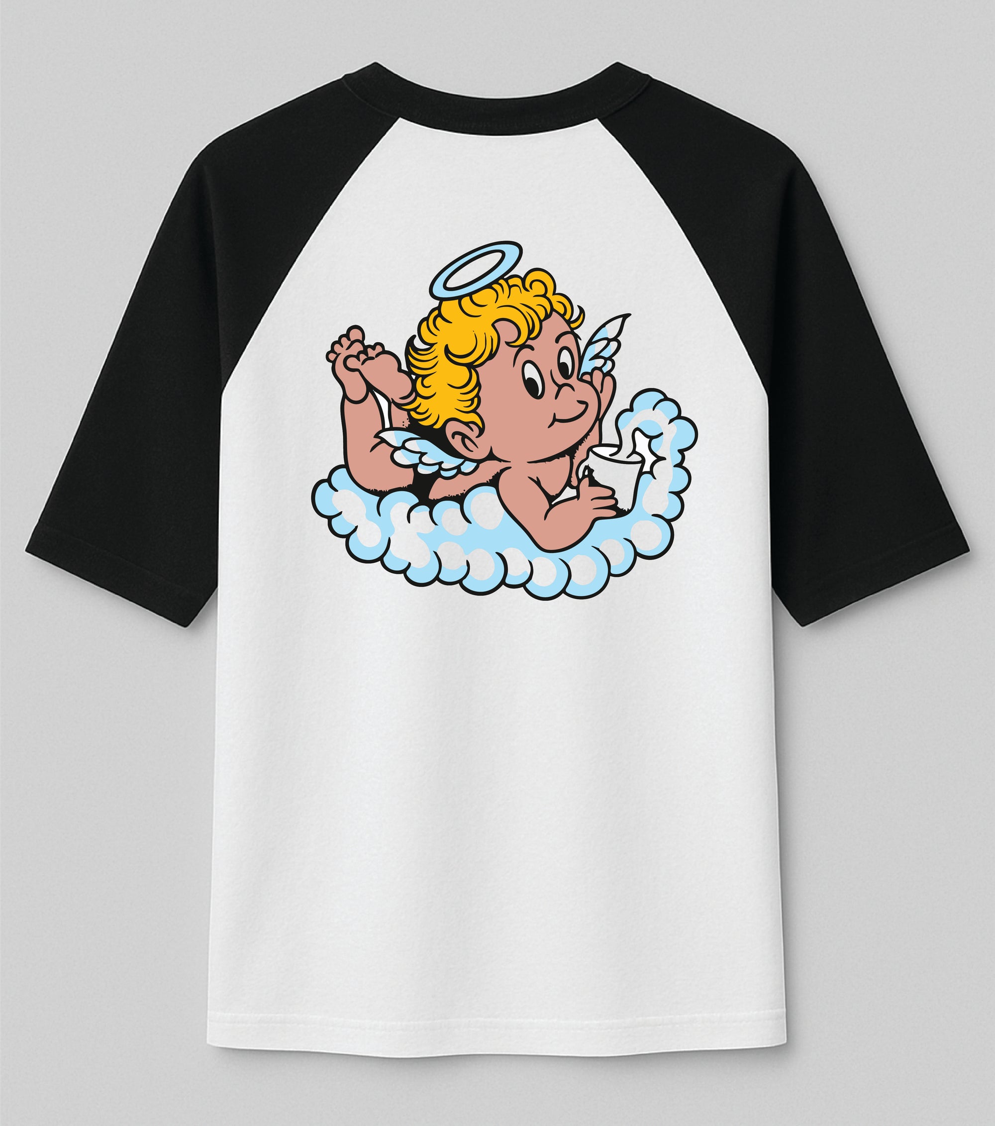 Cherub Baseball Tee Black