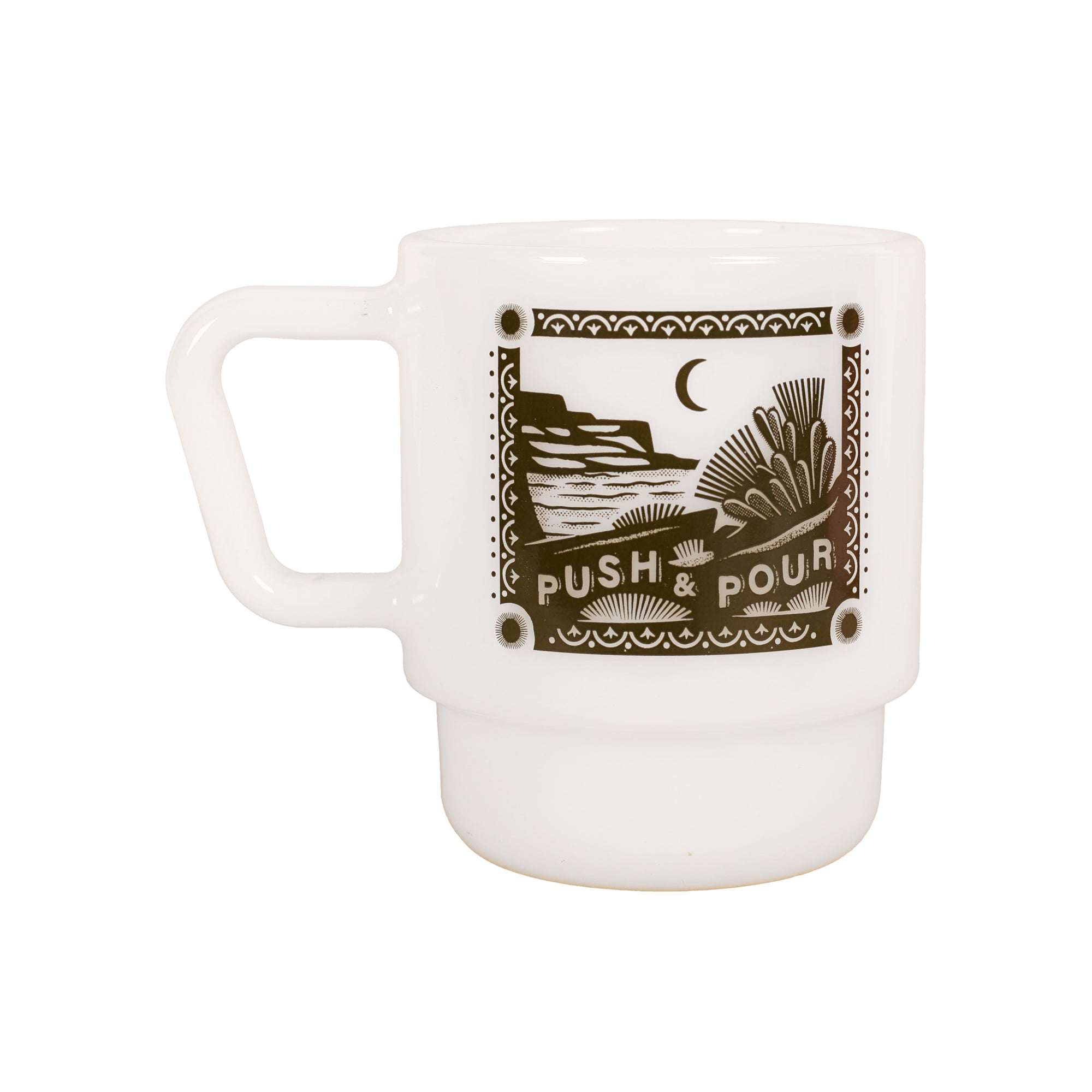 Mudgett Milk Glass